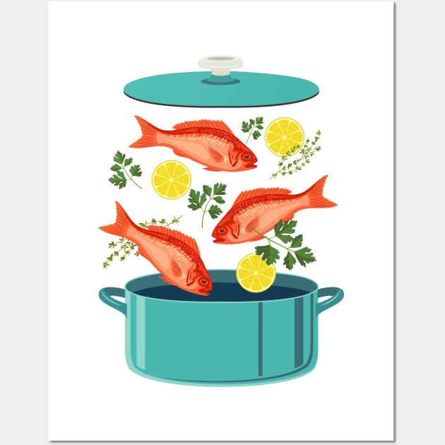 Fish Explosion! Wall Art by SWON Design